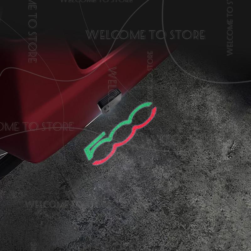 

1/2pcs For 500 500X 500L 500C Italian Flag LOGO Abarth 595 695 Car Door Welcome Light Led HD Projector Lamp Lights Accessories 1PCS
