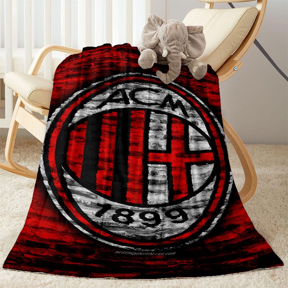 Ac Milan Blanket Soft Warm Cozy Suitable For Livingroom Chair Couch For All Seasons Modern Birthday Christmas Gift Blanket