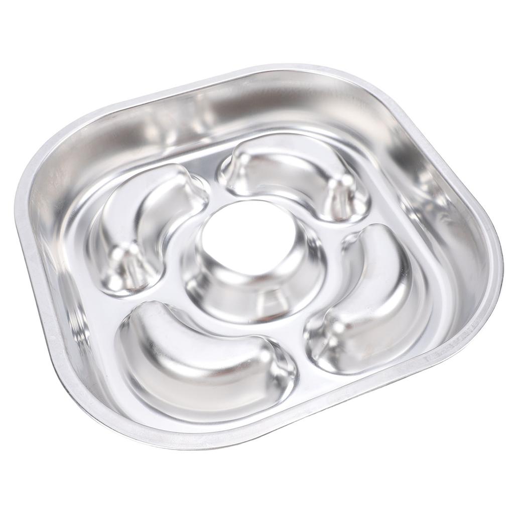 Slow Feeder Dog Bowl 304 Stainless Steel Non Slip Prevent Overflow Tipping Metal Pet Food Bowl