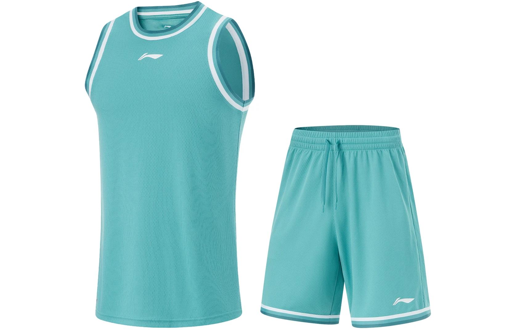 Li Ning CBA Collection Basketball Suit Men s Emerald AATU017-6 L