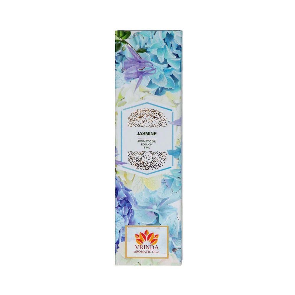 Масло-роллер из Жасмина (8 мл), Jasmine Aromatic Oil Roller Bottle,  Vrindaam