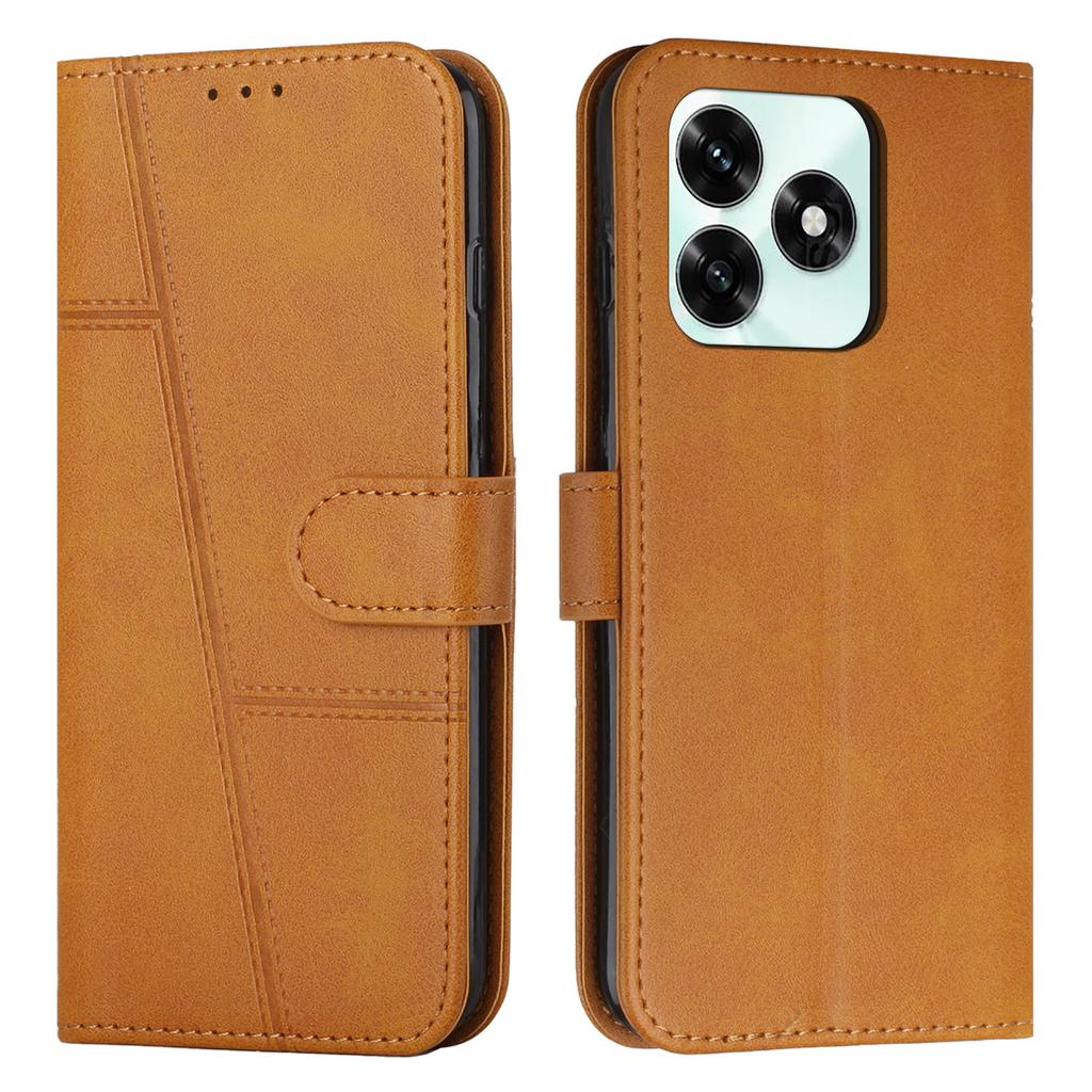 For Honor X5c Plus 4G/X5c 4G Leather Phone Case Foldable Stand Wallet Flip Cover with Strap