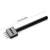 2/4/6 Prong Punch Black Leather Prong Punch Tool 4mm 5mm Lacing Stitching Punches Round Hole Prongs for Leathercraft