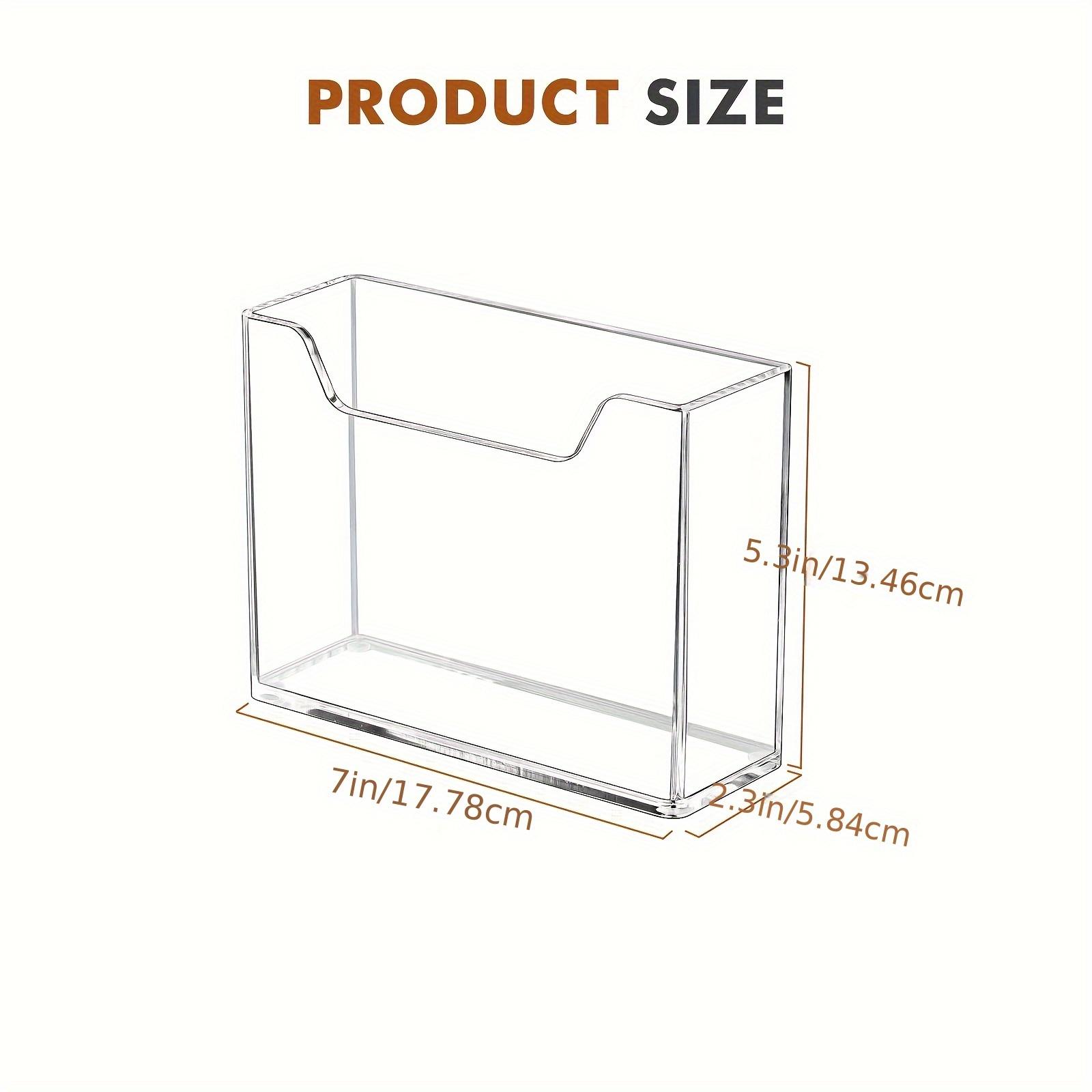

1 шт. Прозрачная акриловая коробка для салфеток, подставка для салфеток. Дом, отель, офис, хранение на обеденном столе, держатель для салфеток, украшение стола 1pc