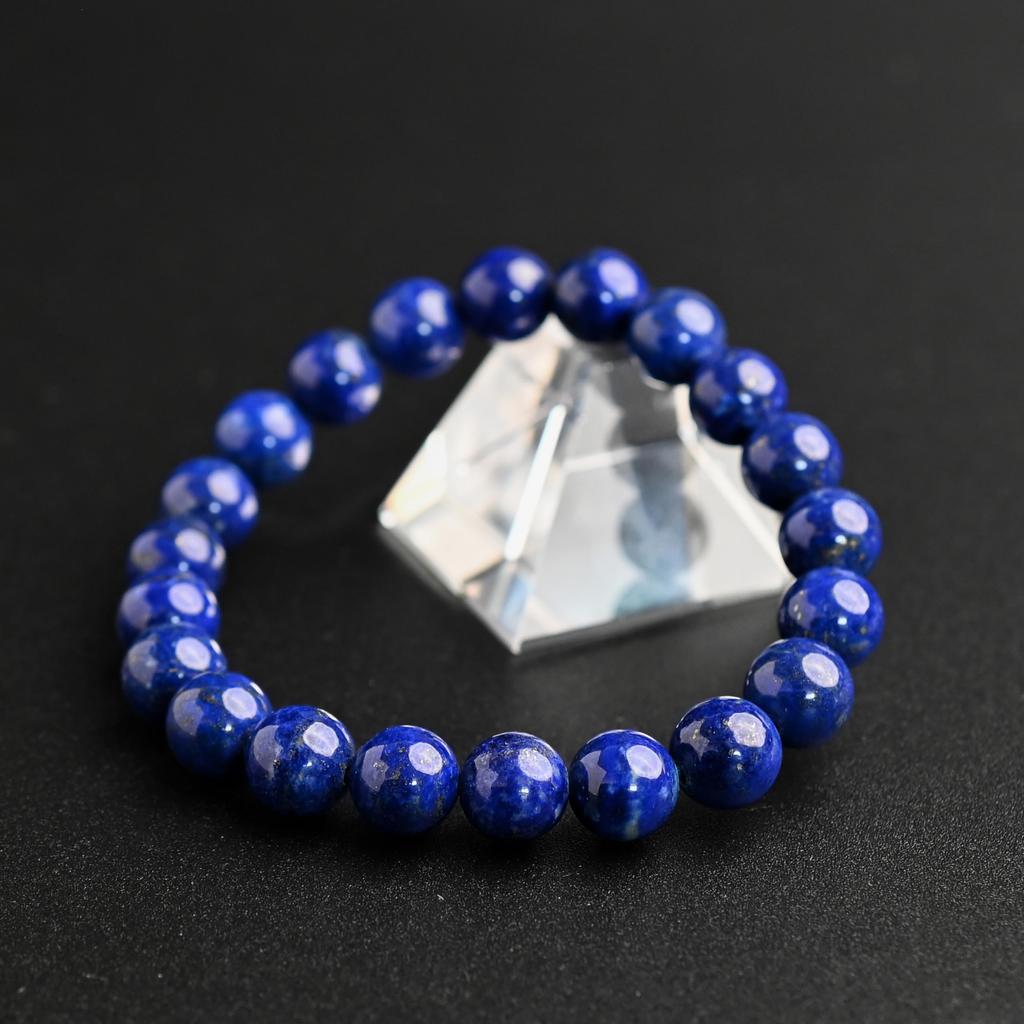 Eigado Lapis Lazuli 21 9mm 16cm Inner Natural Power Good Luck Charm Bracelet, Beads, Approx. Diameter, Stone, Stone,