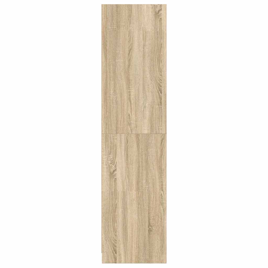 Wardrobe In Sonoma Oak Finish 50 X 50 X 200 Cm Particleboard