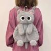 35-40cm Kawaii Big Eyes Cat Toy Plush Backpack Cute Large-capacity Stuffed Animals Bags Boys Girls Women Soft Toy Backpack Gifts