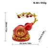Feng Shui Gourd Statue Rack Decorative Creative Single Bottle Holder for Tabletop Bookshelf Bar