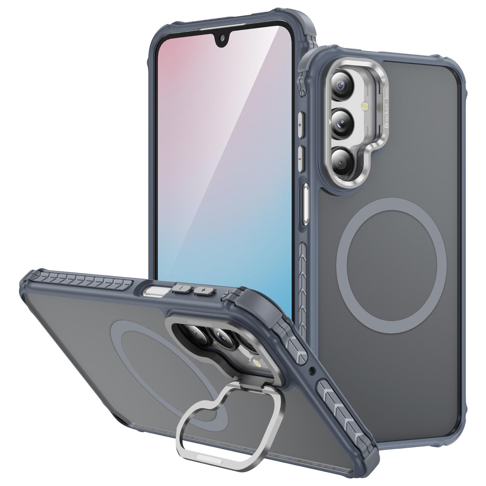 

Чохол для Samsung Galaxy A16 5G з підставкою для об єктива Матова задня кришка Сумісний з MagSafe Grey