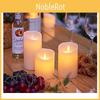 Electronic Fake Candle With Swirling Flame For Birthday Party And Celebration Events