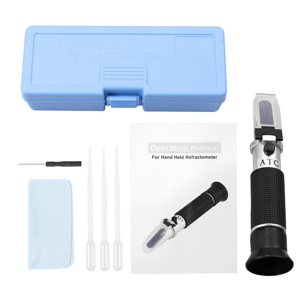 AUTOUTLET Salinity Meter, Refractometer, Salinity Test Kit with Automatic Temperature Compensation (ATC), 0-28% Salinity Measurement (Japanese Instruc