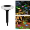 Solar Led Garden Lights Colorful Solar Ground Lights Waterproof Landscape PathWay Floor Lamp Outdoor Decoration Lighting Lantern