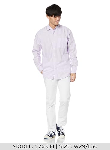 Amazon Essentials Men's Washed Athletic Fit Comfort Stretch Chinos (formerly Goodthreads), White, Size W31 / L34