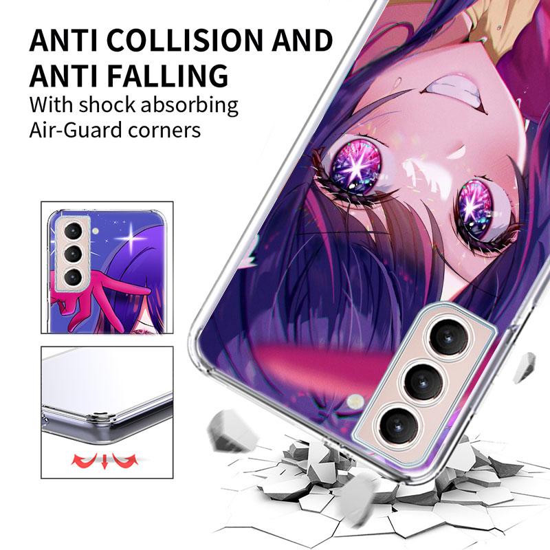 H-Hoshino Ai Phone Case For Samsung Galaxy S25 Edge S24 S23 FE S21 S20 S10 Plus S22 S26 Ultra Cover Clear Cases TPU Capa Shell C