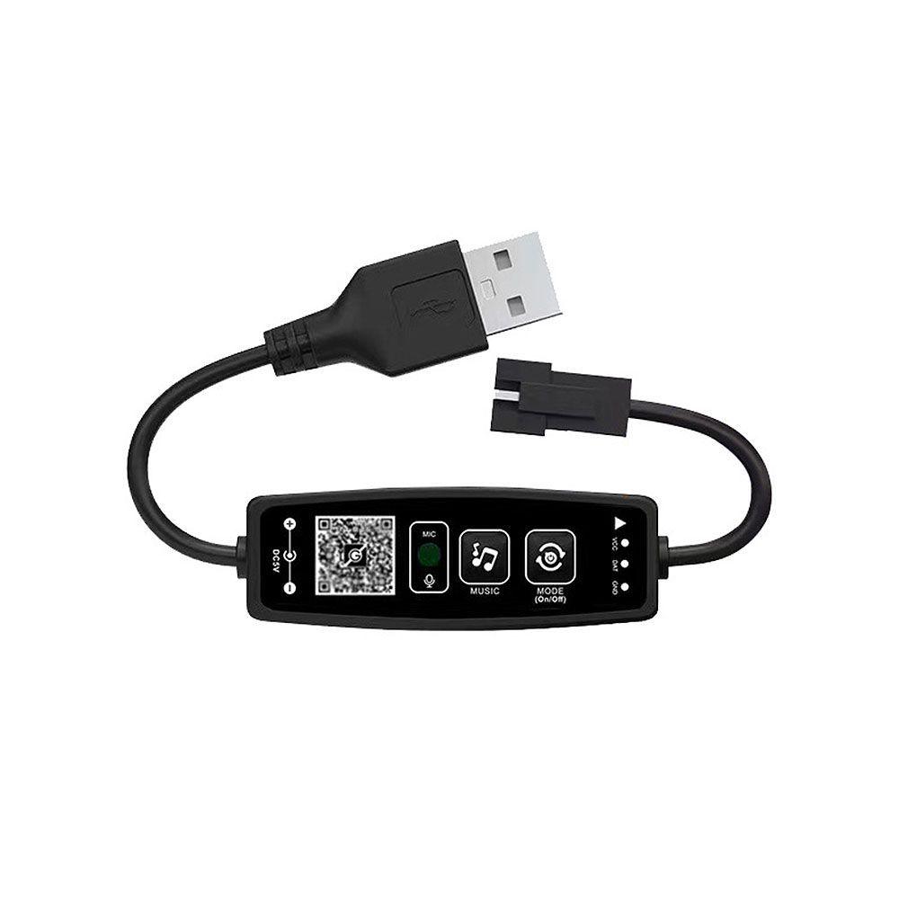 28-Key Wireless Bluetooth LED Controller With Music Sync and Full Color Dimming