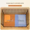 Medium/Large Dog Cage with Toilet - Indoor/Outdoor Pet Fence for Golden Retriever, Shiba, Teddy, and Kittens