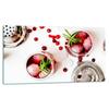 GLASS PLATE CUTTING BOARD 52x30 FRUIT