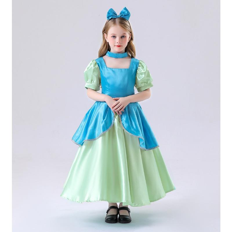 Fairy Tale Parent-child Cinderella Costume, Children Cosplay Adult Princess Dress Performance Costume