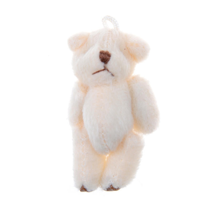 3Pcs Kawaii 6cm Bears Plush Soft Toys Dolls For Children Gifts Wedding Bouquet
