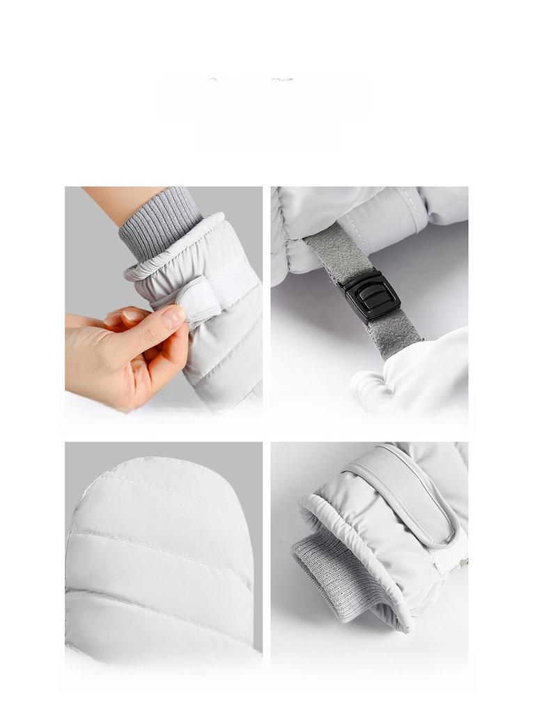 Dámské nepromokavé zimní lyžařské rukavice - Kompatibilní s dotykovou obrazovkou, Silné a hřejivé pro lyžování na jedné/dvou deskách a cyklistiku.