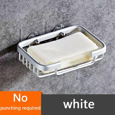 Bad Seife Lagerung Rack Korb Rack Küche Schwamm Lagerung Regal Wand Seifenschale Halter Aluminium Selbst-klebe Seife Box