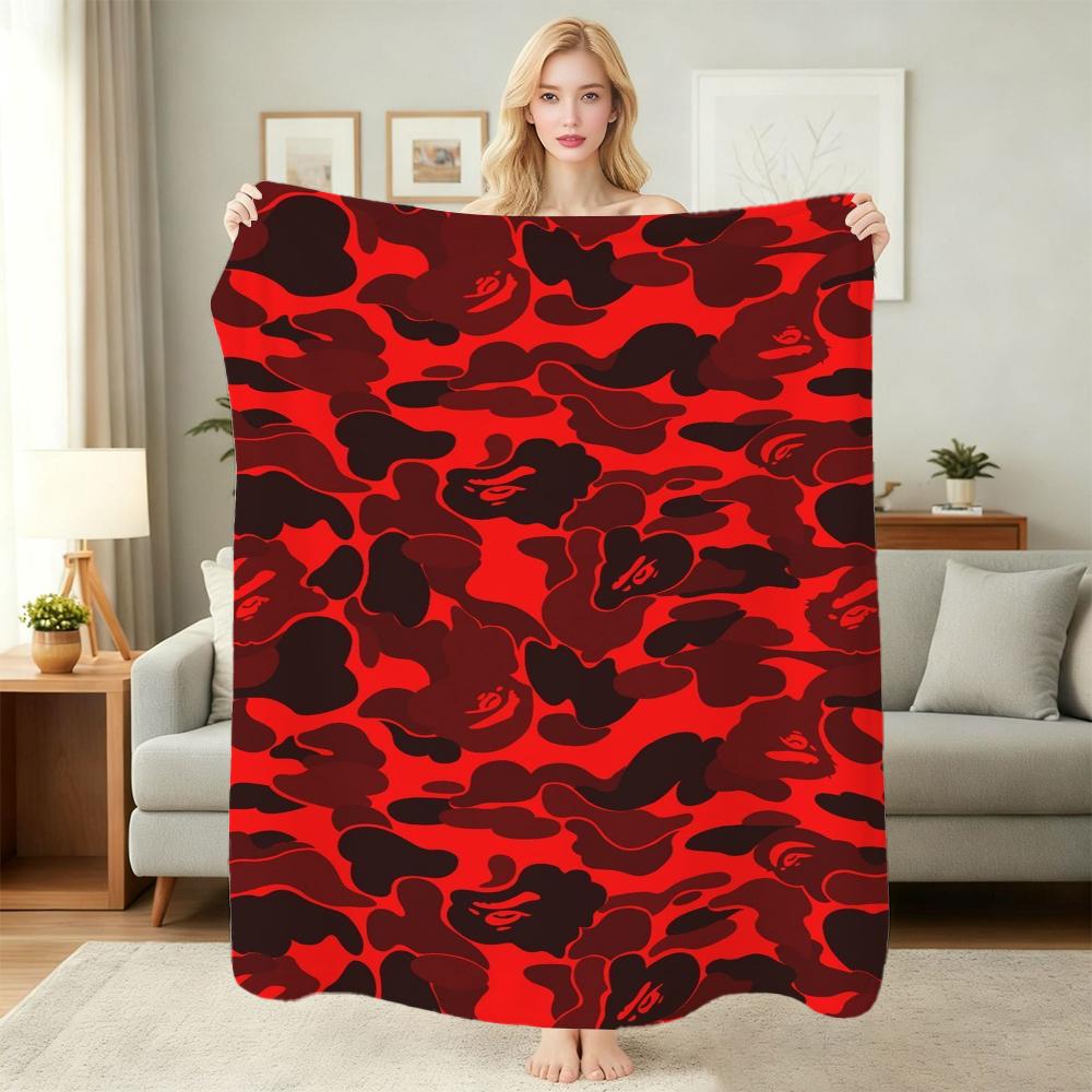 Streetwear Pop Art Collage Blanket Blanket Suitable For All Seasons Nap Blanket Machine Washable Digital Printing
