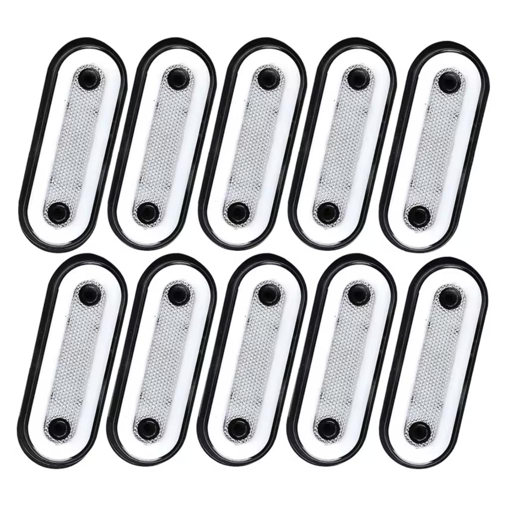 10pcs 12V 24V Truck Side Marker Light LED Trailer Lights Reflector Van Clearance Lights For Scania For DAF truck For Isuzu