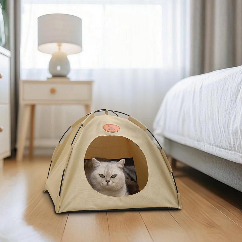 Pet Bed Removable And Washable Semienclosed Tent Bed Dog Bed Foldable