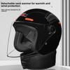 Electric Vehicle Helmet, Universal for Men and Women In All Seasons, Warm and Cold-proof In Winter, Battery Car Riding, Hard Hat with Scarf Cover