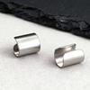 Unisex Stainless Steel Geometric Ear Clip Earrings Silver Color Trendy Earcuff for Daily Comfort Wear