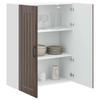 Wall Cabinet LUCCA Brown Oak 80 x 31 x 100 cm Particleboard