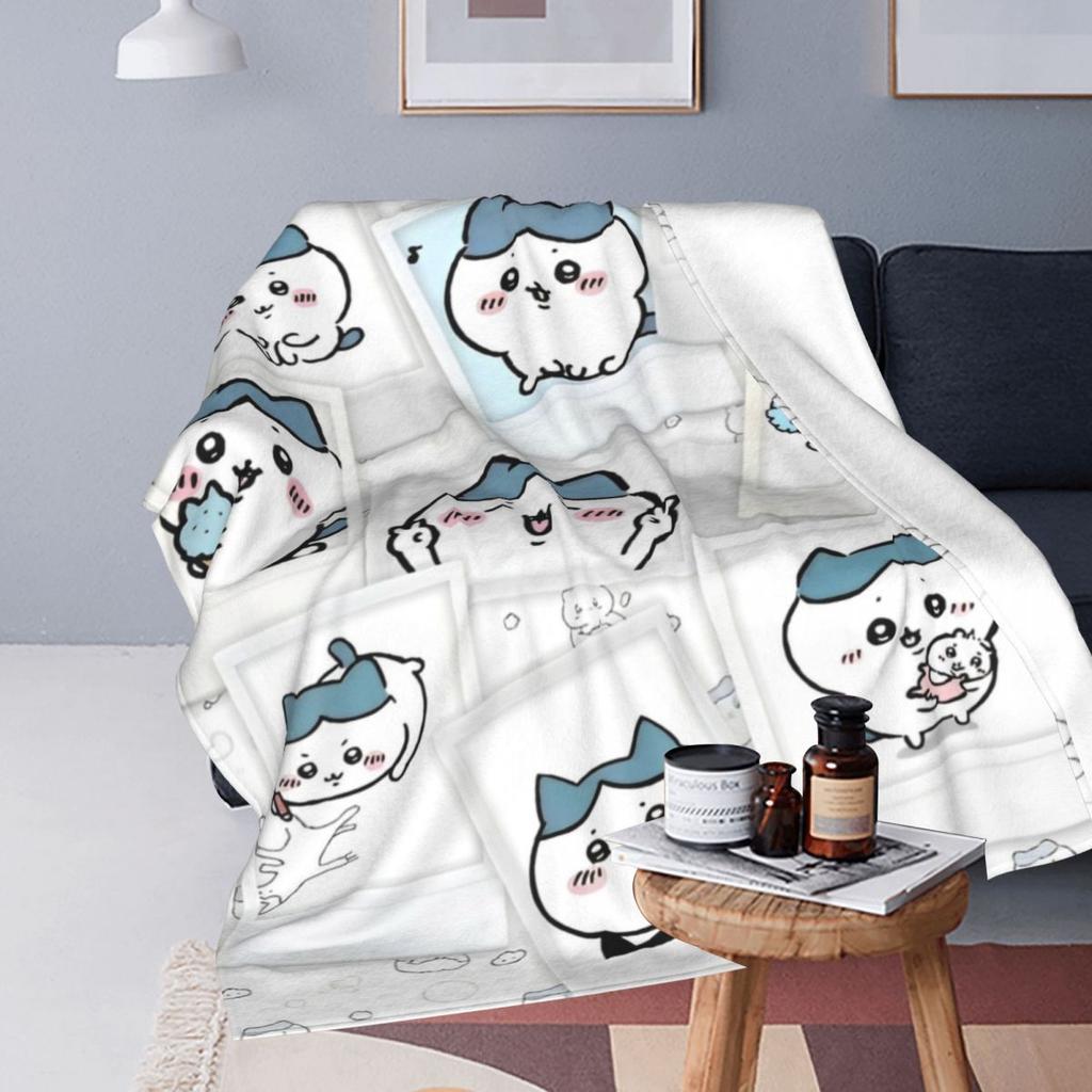 Chiikawa Cartoon Throw Blankets Thing For Home Decoration Quality Throw Blankets Gifts For Christmas