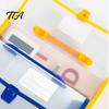 Study Material Storage Document Organizer with Handle And Buckle Closure, Expandable Waterproof File Bag, Clear Plastic Folder 800 Sheets Capacity