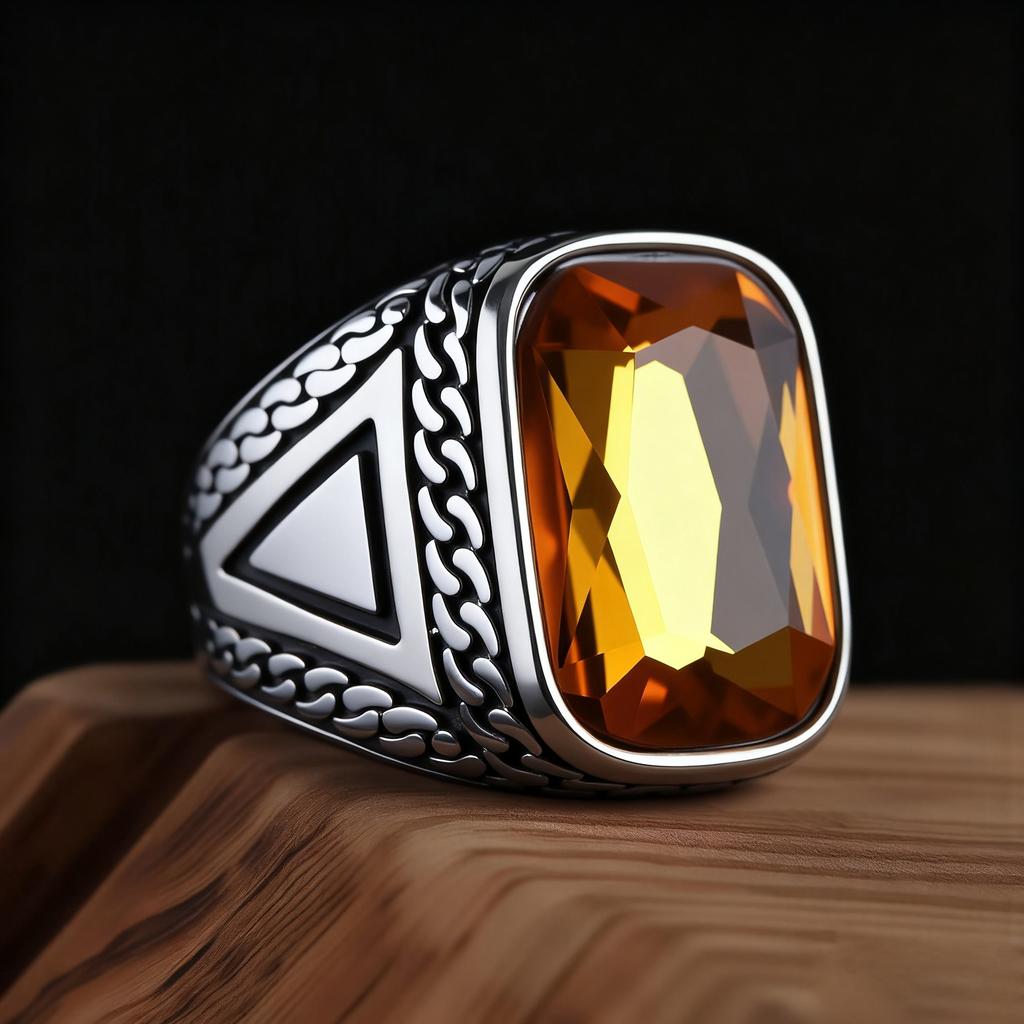 R3427 Men's High Quality 316L Stainless Steel Variety Onyx Rings Fashion Trend Jewelry