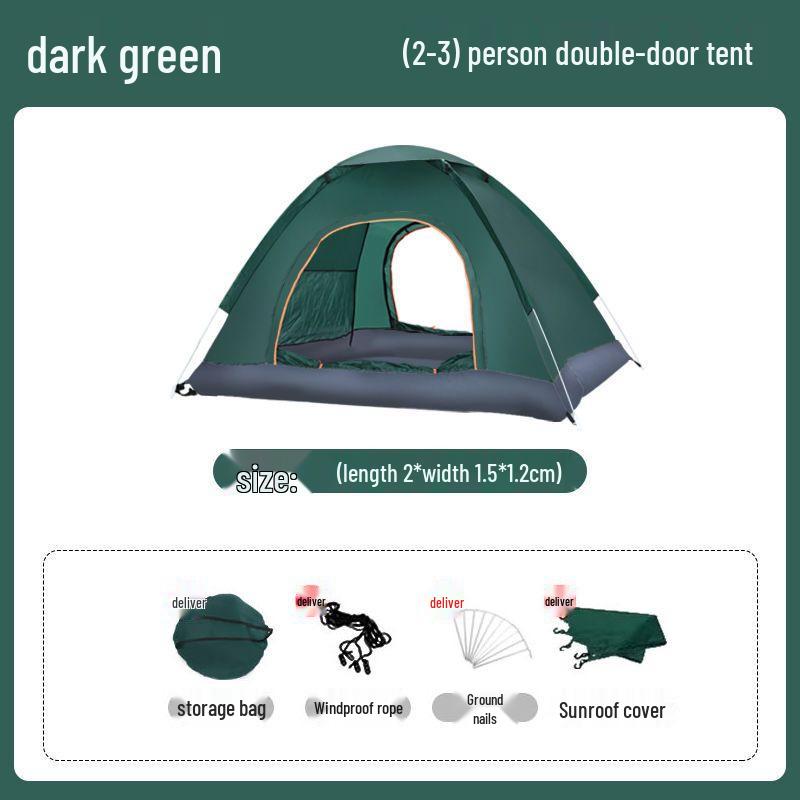 Sun & Insect Protection Tent: Fully Automatic for 2-4 People, Indoor/Outdoor, Adult & Child Friendly