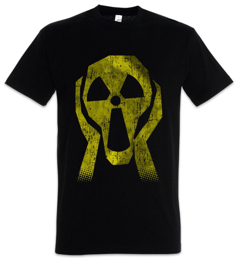 

Radioactive Face T-Shirt Mens Womens Tees Top Radiation Caution Danger Nuclear Power Screm Station XL