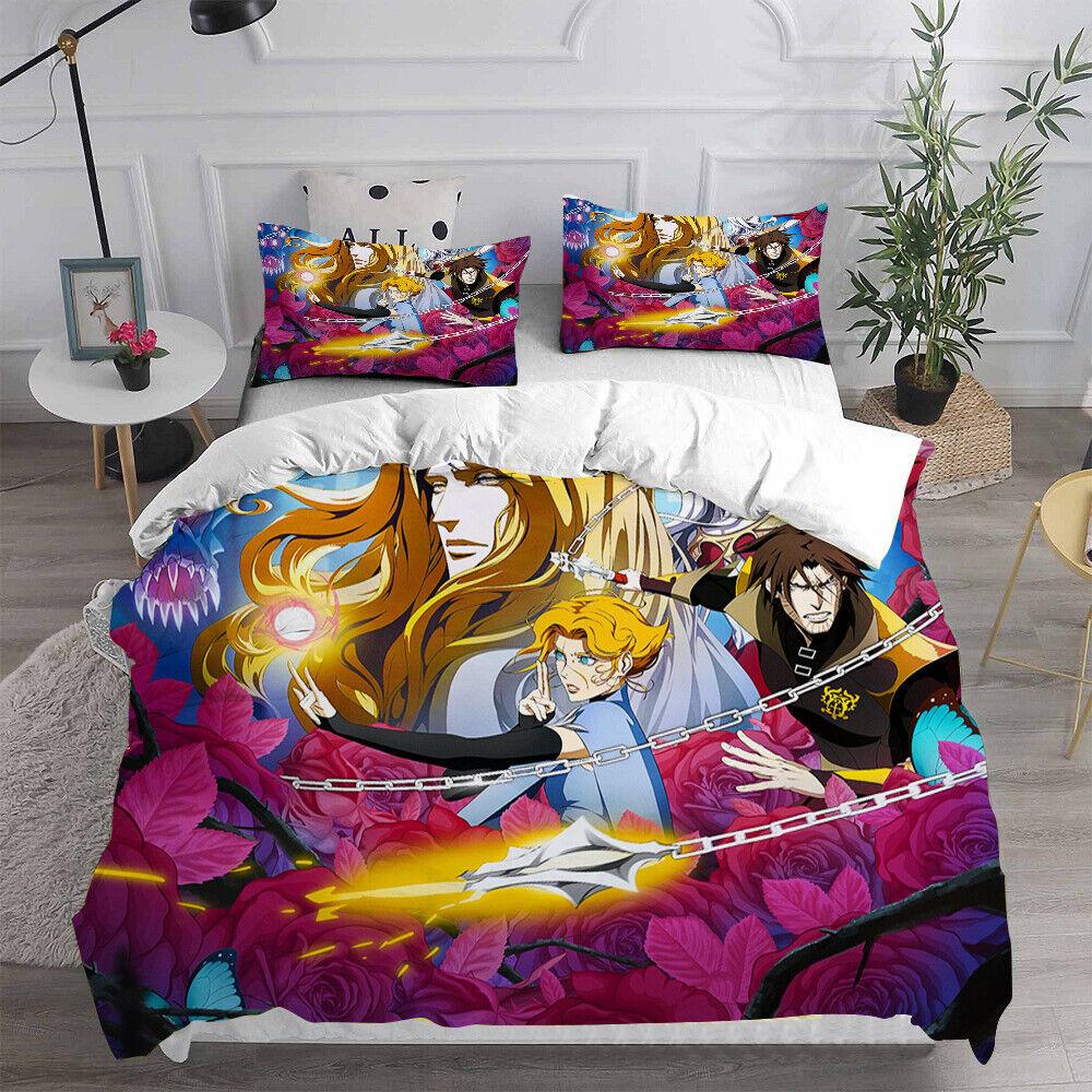 Cosplay Castlevania Trevor Belmont 3D Duvet Cover Bedding Set Pillowcase Quilt