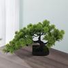 Small Artificial Bonsai Pine Tree Simulation Potted Plants Desktop Display Tree for Windowsill Home Office Decoration Ornaments