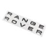 Compatible with Land Rover RANGE ROVER and Range Rover Evoque hood and rear emblems, featuring front and back English lettering stickers.