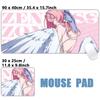 ZZZ Gaming Hoshimi Miyabi Ye Shunguang Tappetino Mouse Evelyn Ellen Zenless Zone Zero Tappetini da Scrivania per Tastiera XXL Ragazze Anime Tappetino Mouse