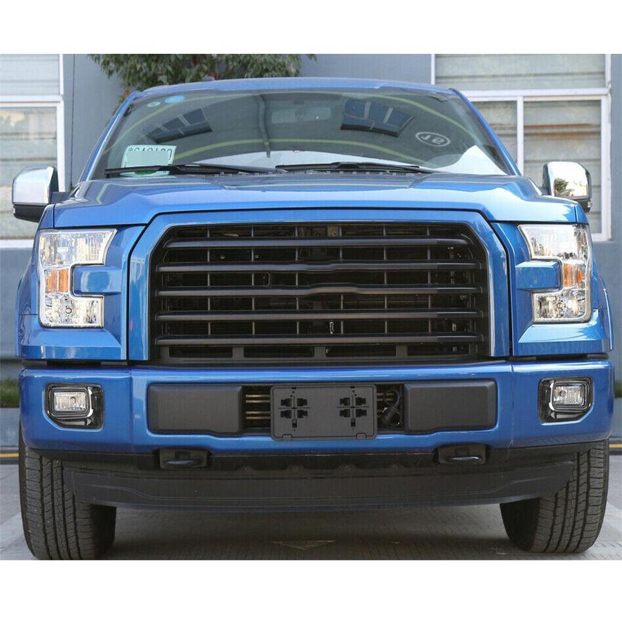 2×Carbon Fiber ABS Front Fog Light Lamp Cover Trim Kit For 2015-20 Ford F150 XLT