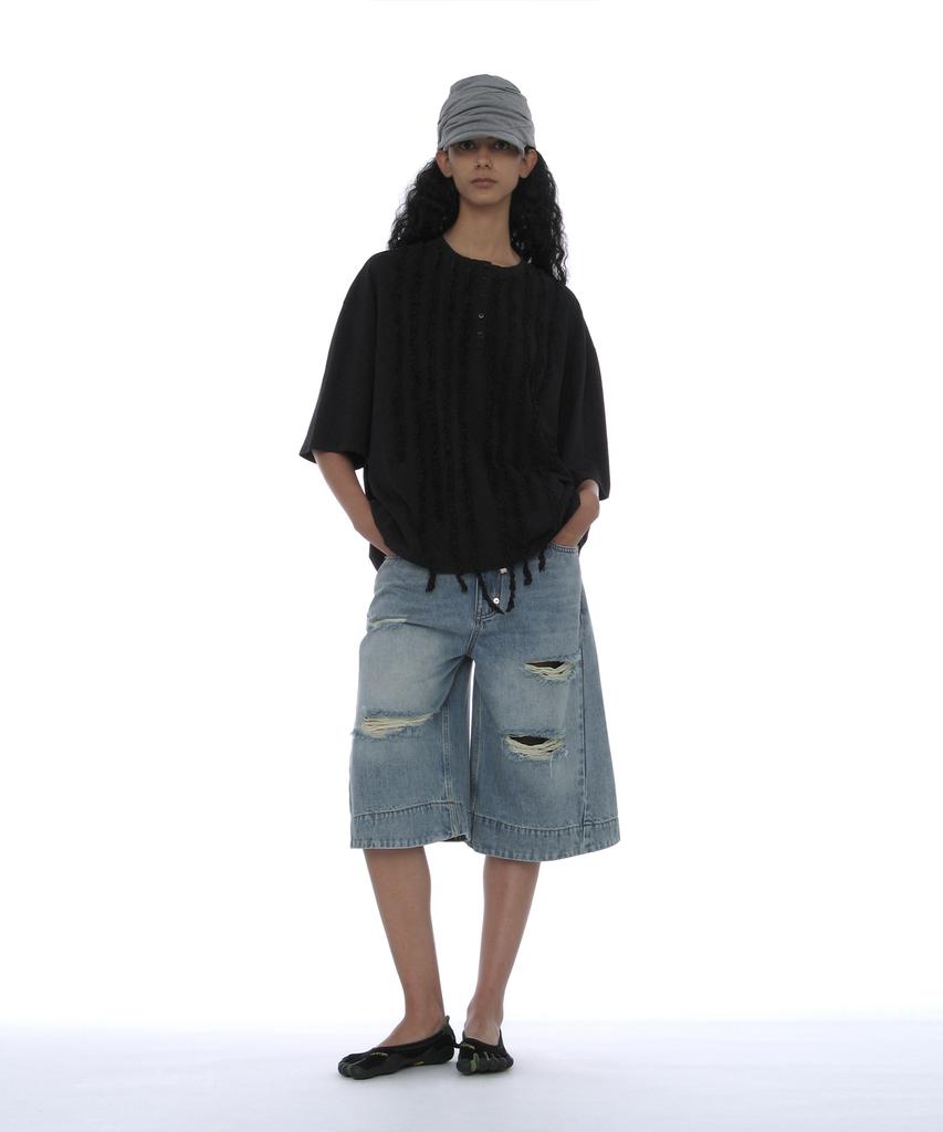 PARTIMENTO WOMEN Luched Drape Hat_Melange