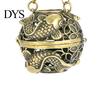 Mini Incense Burner Decorative Artistic Exquisite Reduce Anxiety Pure Brass Aromatherapy Furnace Retro Hollow-out Car Pendant for Home Censer