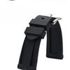 For Panerai Pure Color Natural Silicone Accessories Pam441 Diesel Suunto Solid Stainless Steel Black Buckle 24mm Watch Strap