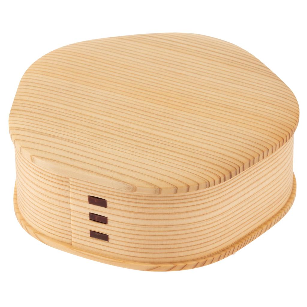 Odate Kogei Akita Cedar Bento Plum Blossom Single Diameter x Height Capacity Made in Product Number 3741 Co., Ltd. "Bentwood" Box, Design, Tier,