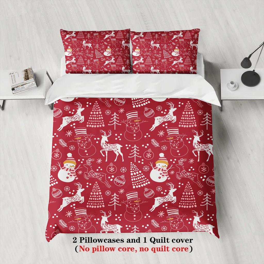 2026 Christmas Bedding Set Christmas Tree Duvet Cover Set Single Twin Queen King Size No Filling Christmas Gift For Home Decor