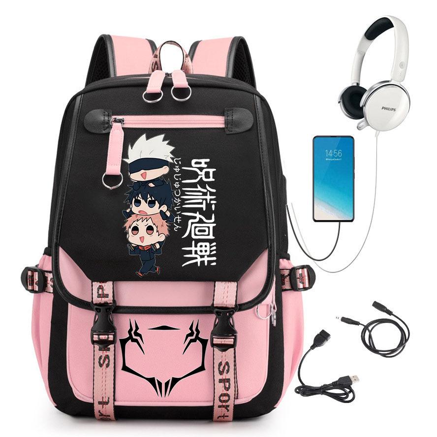 Popular Riman Peripheral Backpack Youth Student School Bag Usb Large Capacity Student Computer Bag