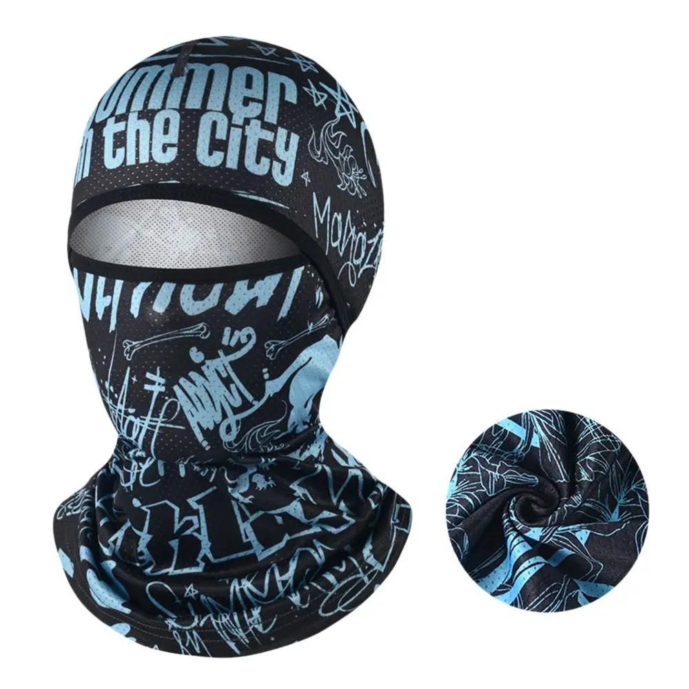 Ice Silk Breathable Full Face Cycling Cap: men's summer, balaclava, UV protection, bike/motorcycle headwear