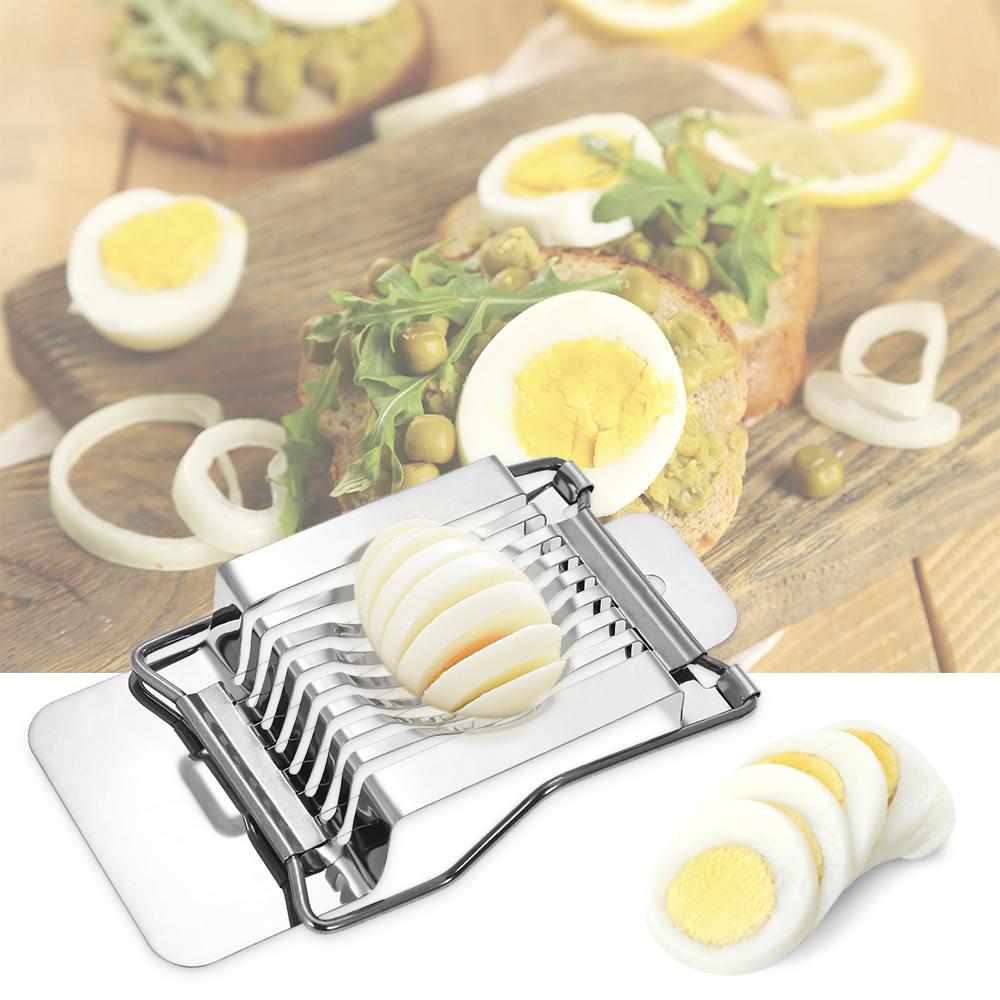 Kitchen Stainless Steel Egg Slicer Wire Egg Cheeses Chopper Dicer Cutter Tool for Salads Sandwiches