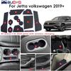 Auovo Protector Mats For Volkswagen Jetta Accessories 2025 -2024  Fit Cup Holder Erts Door Console Liners Dust Mat Car Interior Trim(10-Pc Set)(Dark